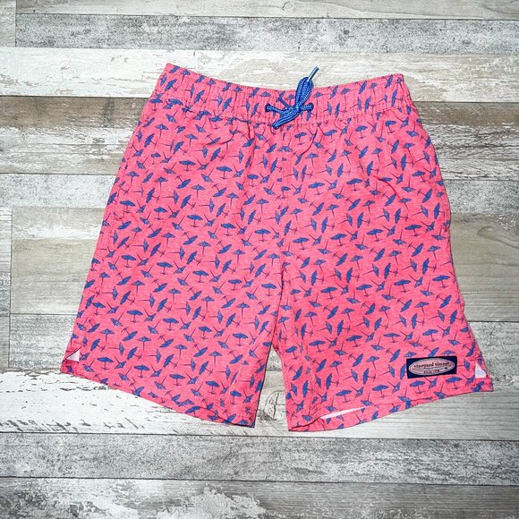 Vineyard Vines Other - Vineyard Vines Boy's Chappy Swim Trunks Island Umbrella Size S (8-10)